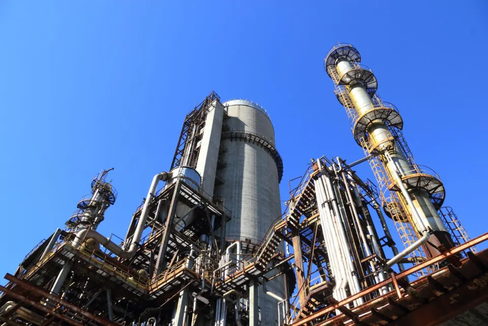 Piping and vessels in a process system